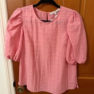 English Factory Pink Textured Blouse